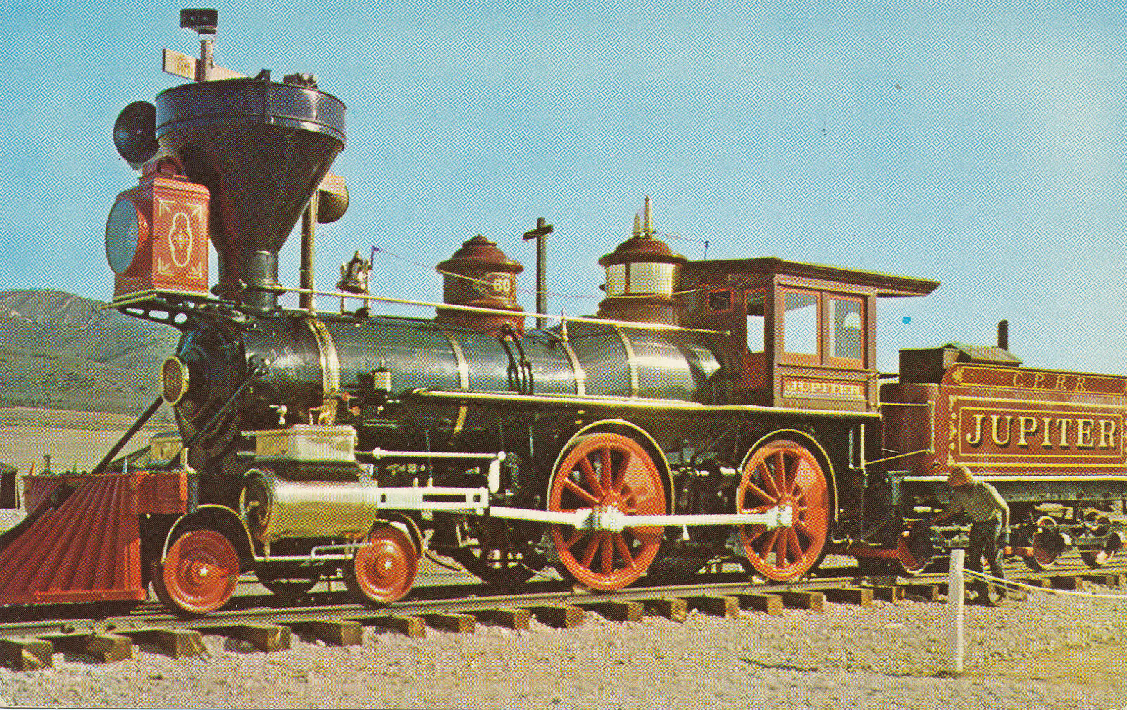 Jupiter Locomotive - Train - chrome Postcard C-242