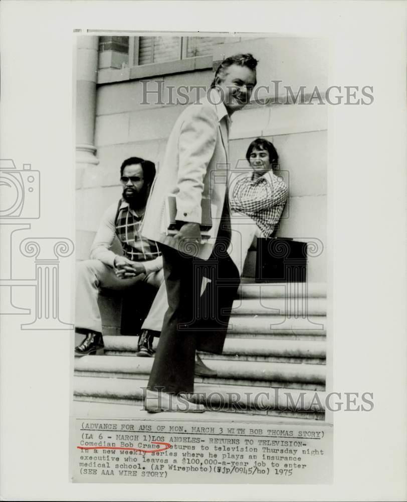 1975 Press Photo Comedian Bob Crane in Los Angeles - kfa13132
