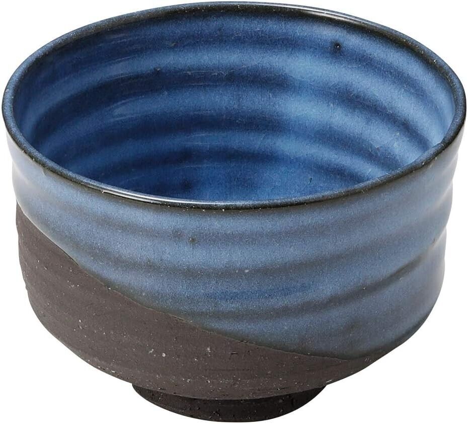 Shigaraki yaki ware Chawan Japanese pottery Matcha Tea Bowl Azure Blue new F/S