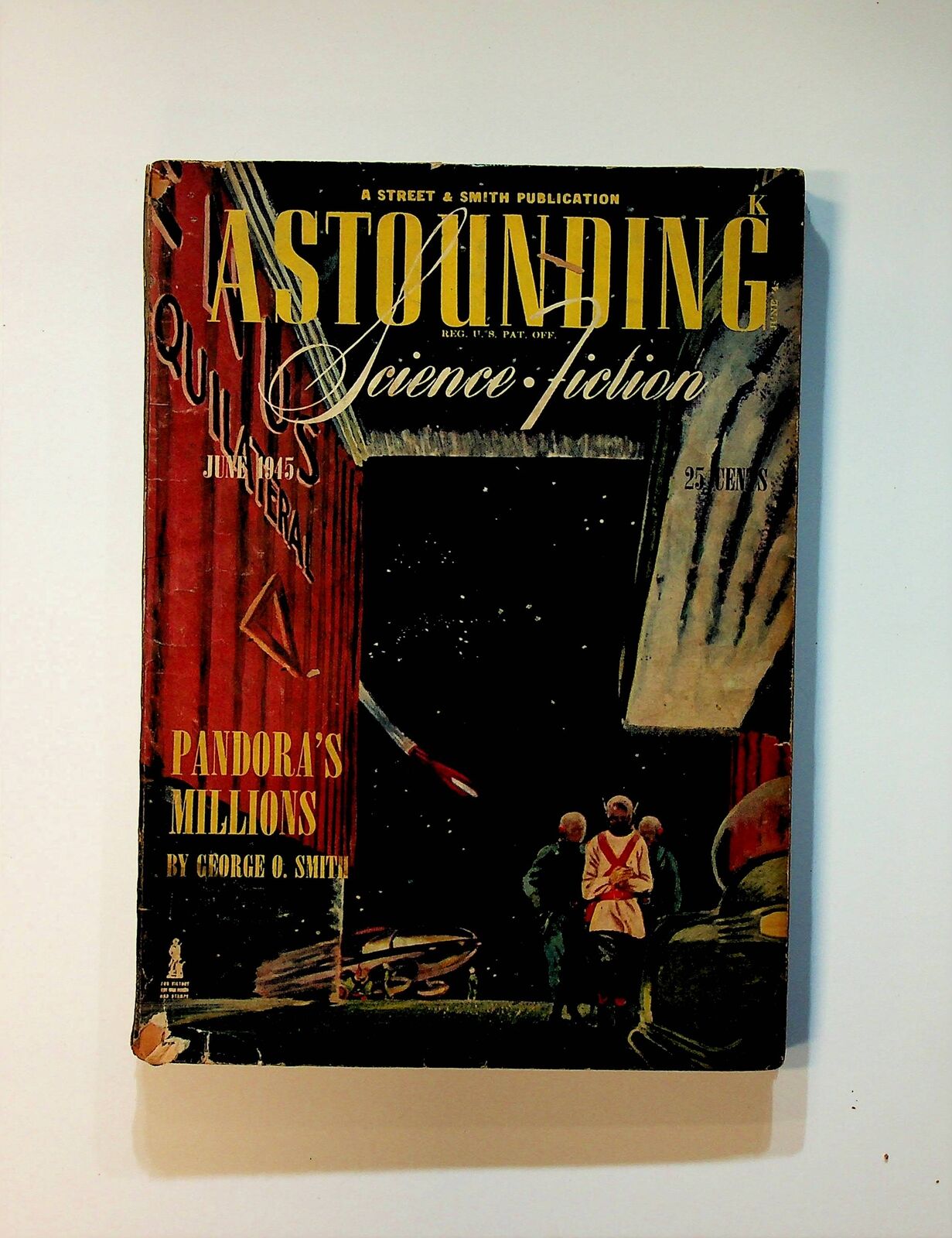 Astounding Science Fiction Pulp / Digest Vol. 35 #4 GD 1945 Low Grade