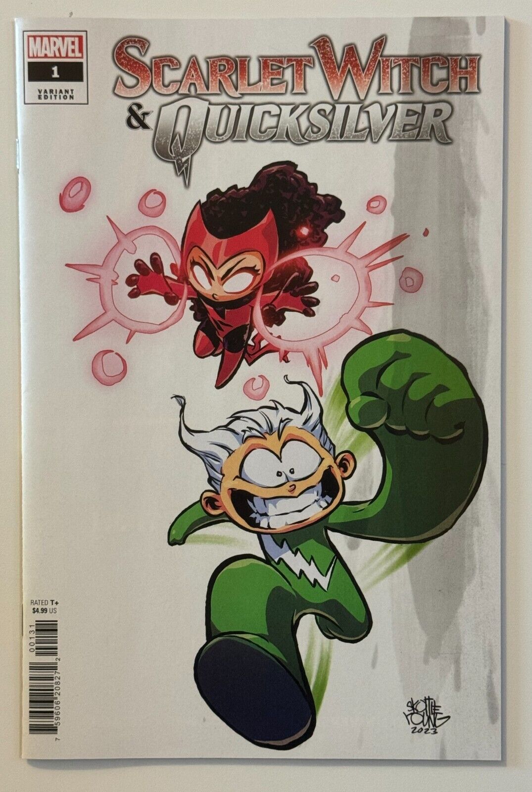 SCARLETT WITCH & QUICKSILVER 1 Marvel Comic 2024 Skottie Young Variant Cover