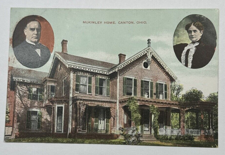 Antique Postcard - President McKinley Home, Canton Ohio