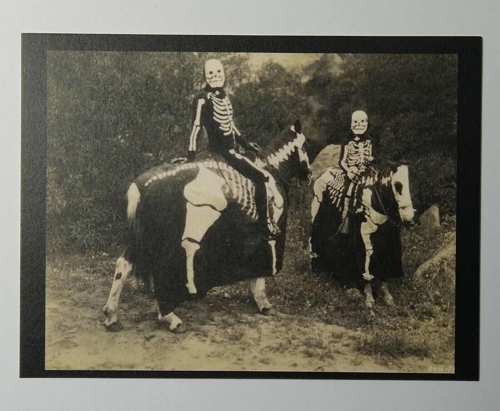 *Halloween* Postcard: Halloween Ghost Riders Vintage Image~Reproduction
