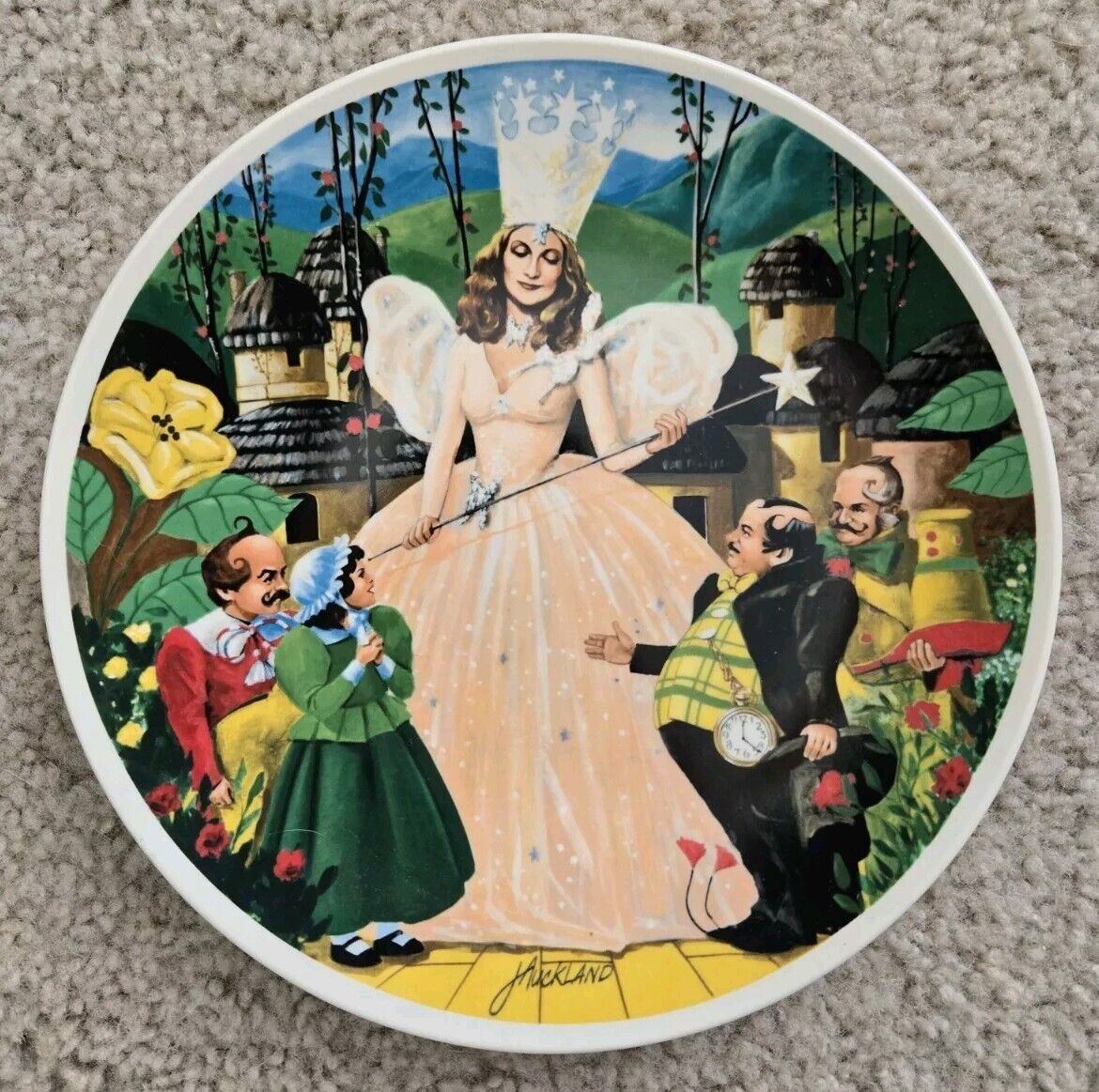 Vintage Wizard Of Oz Follow the Yellow Brick Road Collector Plate 1979