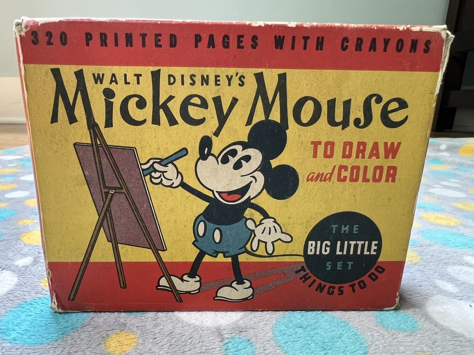 1934 MICKEY MOUSE TO DRAW AND COLOR - The Big Little Set - Complete w/ 320 Pages