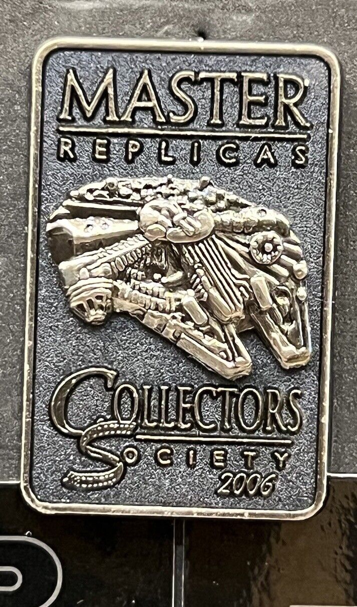 Star Wars MR Master Replicas Collectors Society  Millennium Falcon Pin  2006