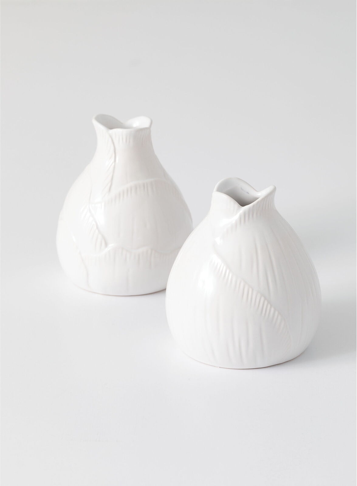 Set of 2 White Bud Vase 4.5