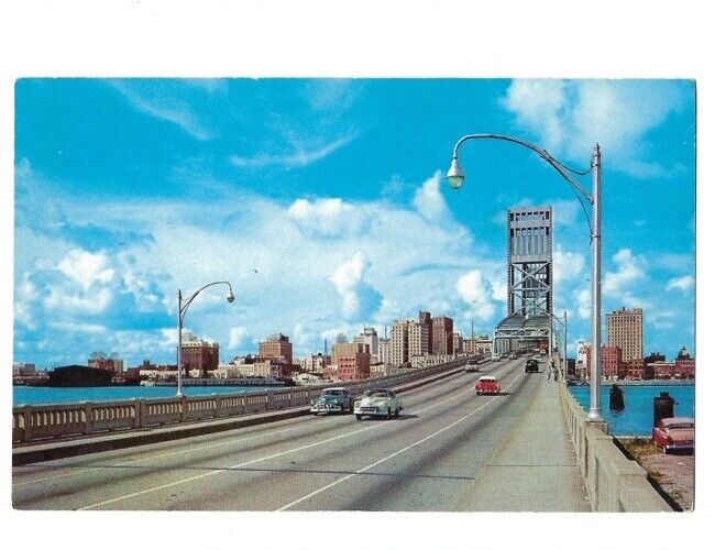 c1960s Skyline Main Street St Bridge St John’s River Jacksonville FL Postcard