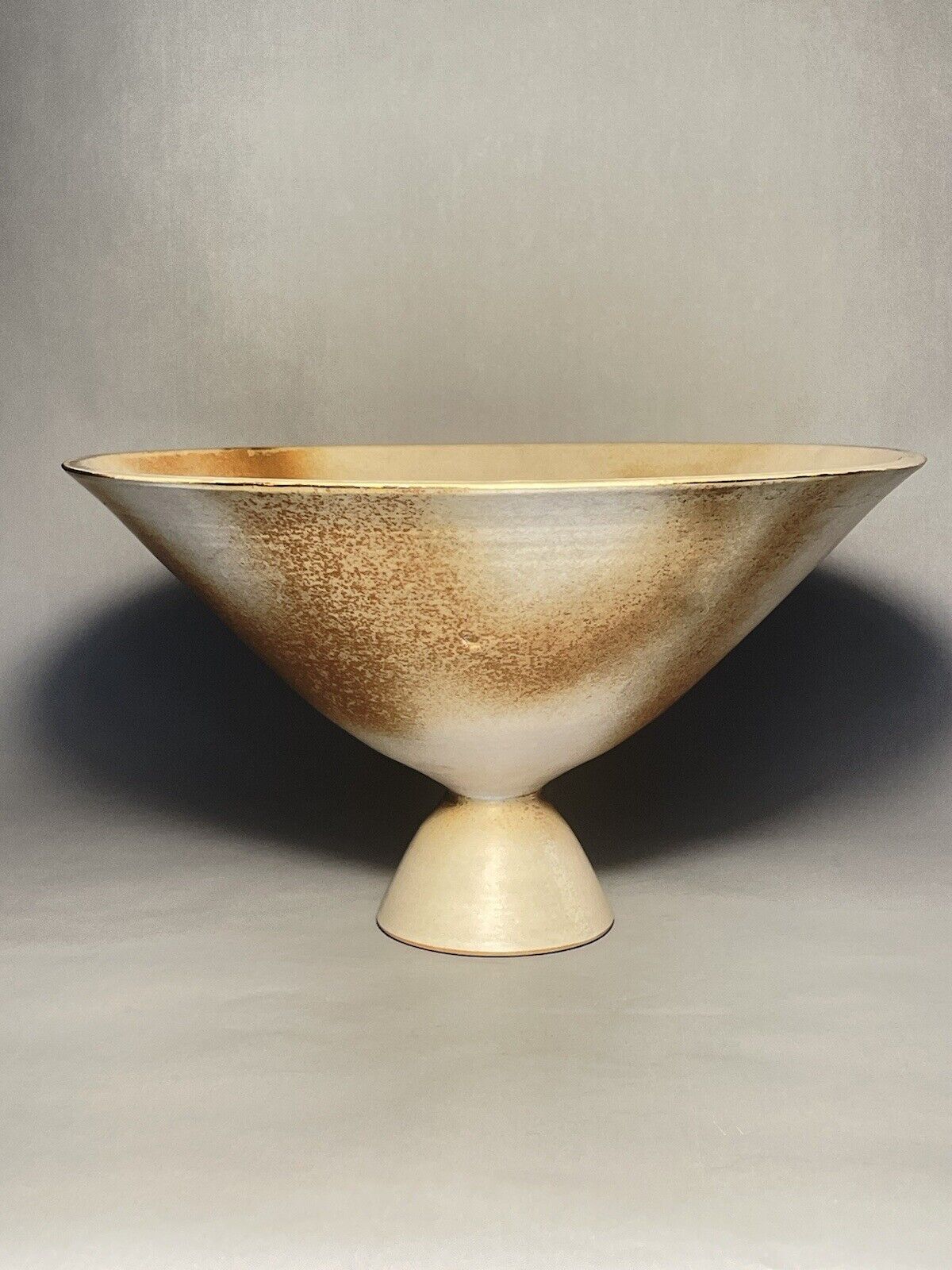 Ikebana Pedestal Hourglass Shaped Vase