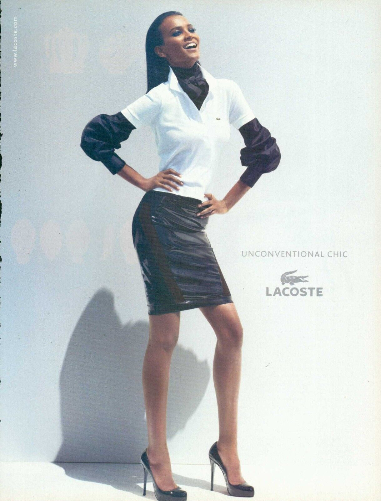 LACOSTE Footwear Magazine Print Ad Advert long legs high heels shoes 2011