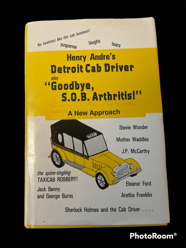 VINTAGE Detroit, MI CAB DRIVER HENRY ANDRE BOOK SIGNED AUTOGRAPHED TAXI STORIES
