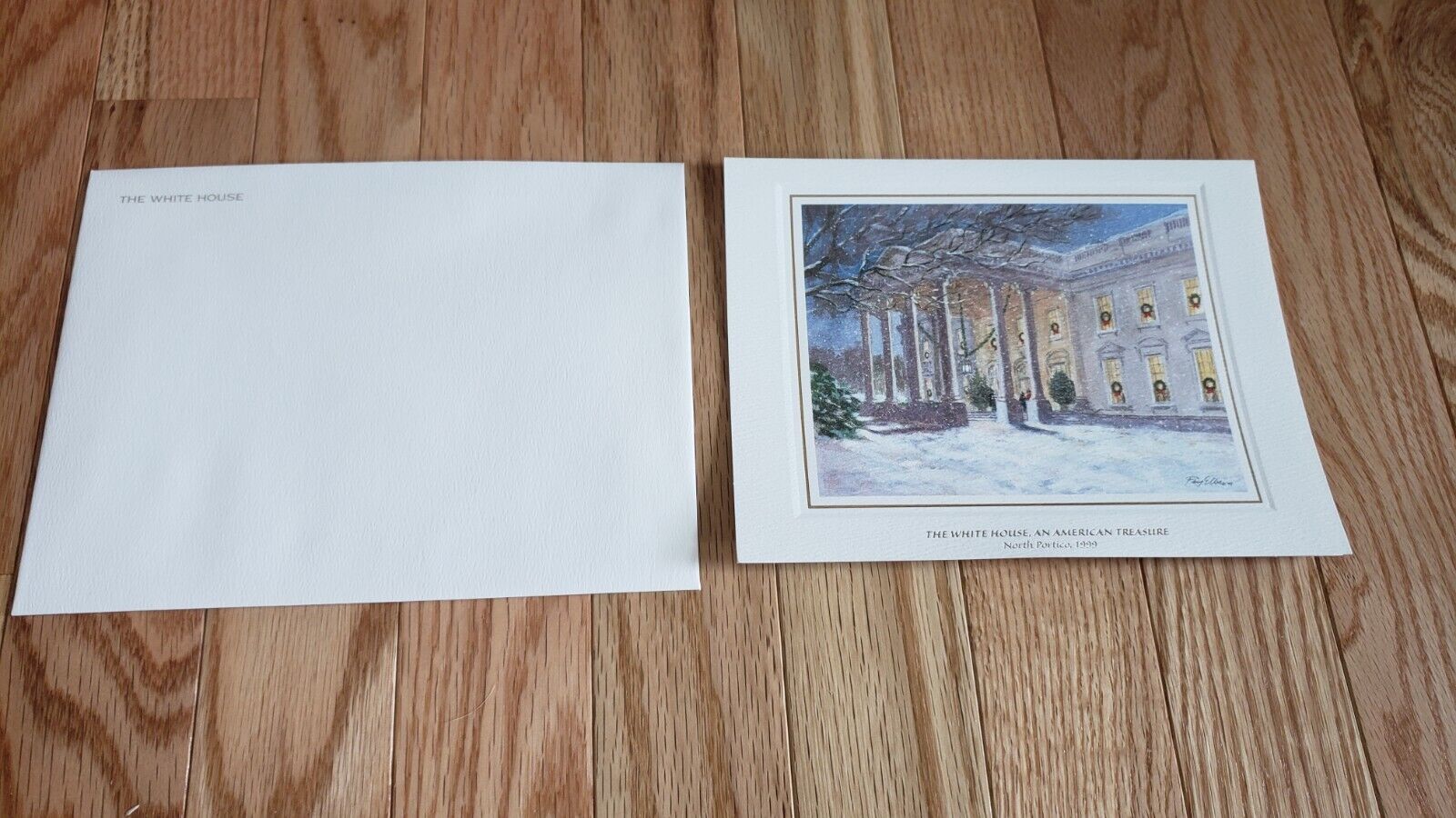 1999 & 2000 Official White House Christmas Cards - President Bill Clinton