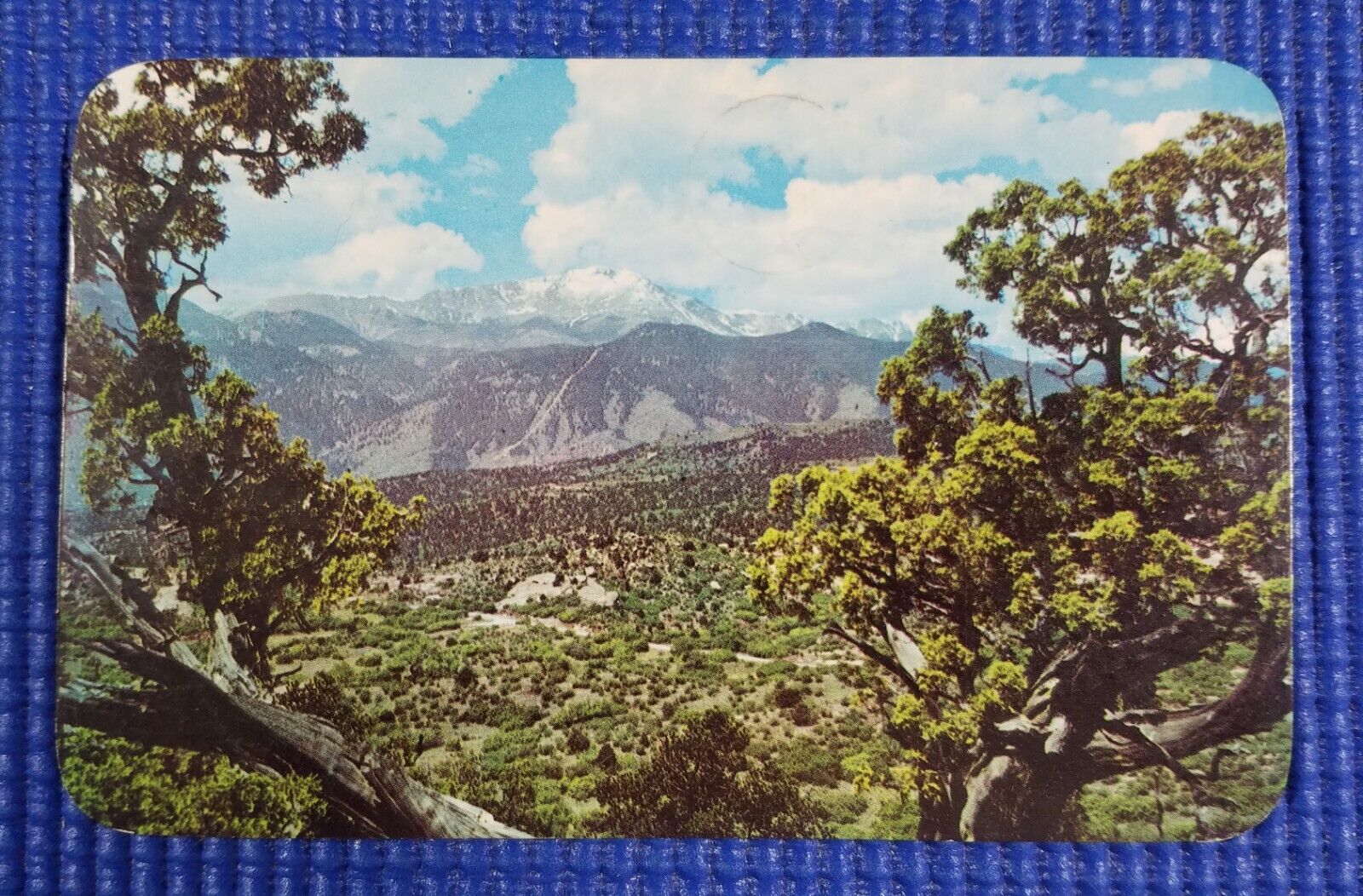 Vintage Pikes Peak Garden of the Gods Pikes Peak Region Colorado CO Postcard