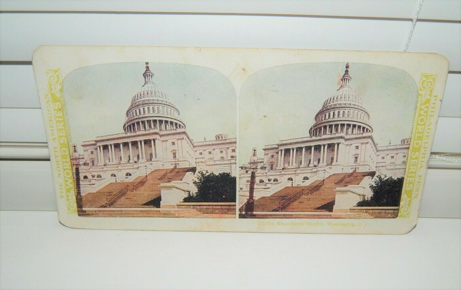 Vintage The Magnificent Capital Washington DC Stereoview Card Early 1900\'s