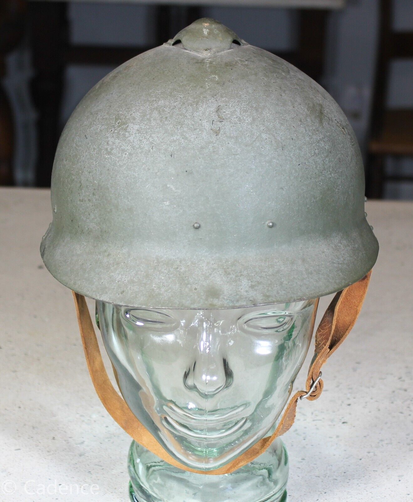 WW1 Imperial Rusian Sohlberg M17 Helmet Type 1 Russian Made. Complete. Rare #1