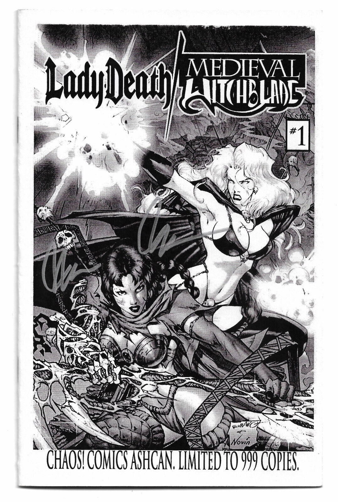 Lady Death Medieval Witchblade Ashcan Preview Limited 999 Chaos Comics 2001