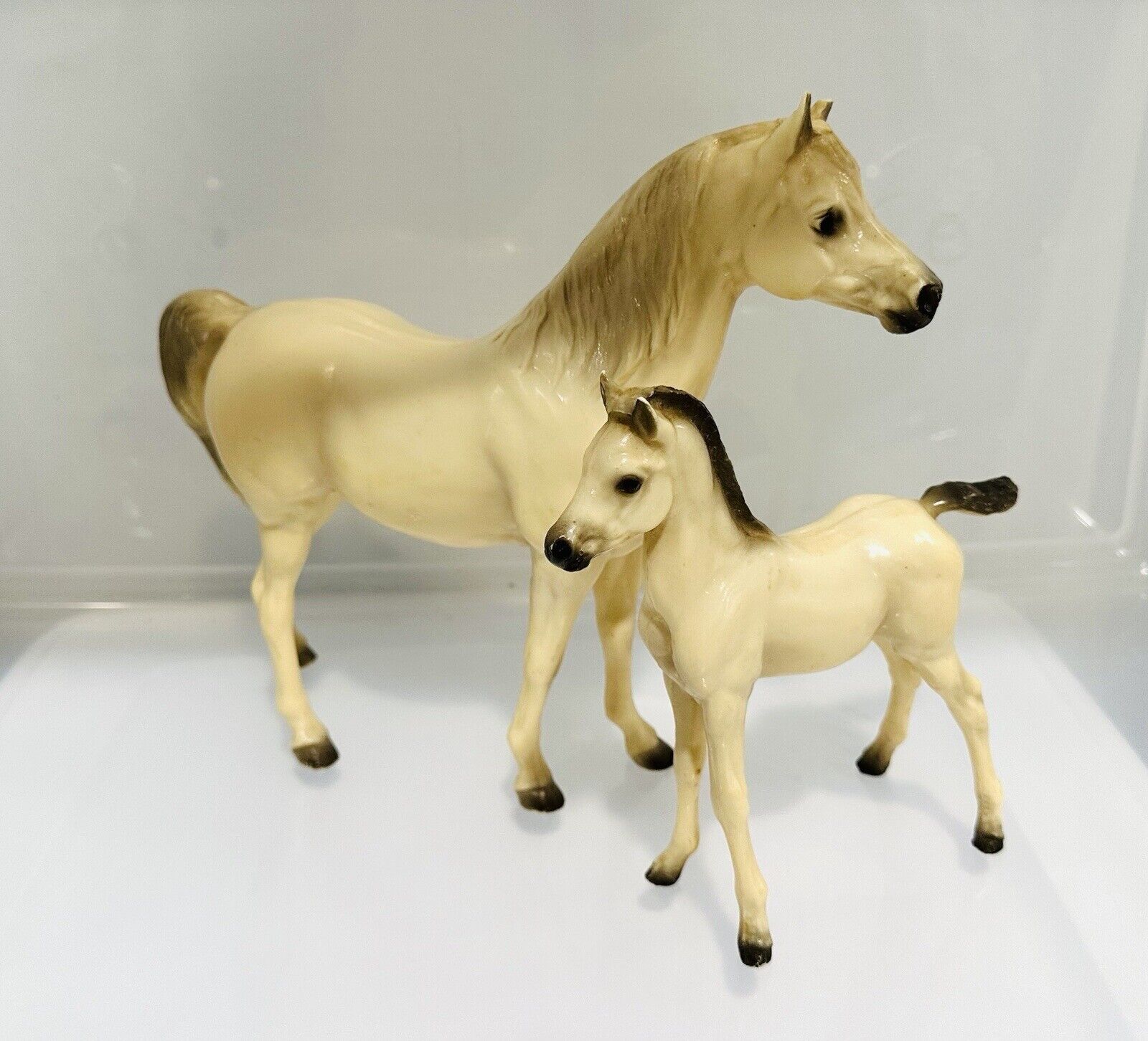 Breyer Proud Arabian Mare PAM & Foal PAF Alabaster Pride & Joy 1958-1959
