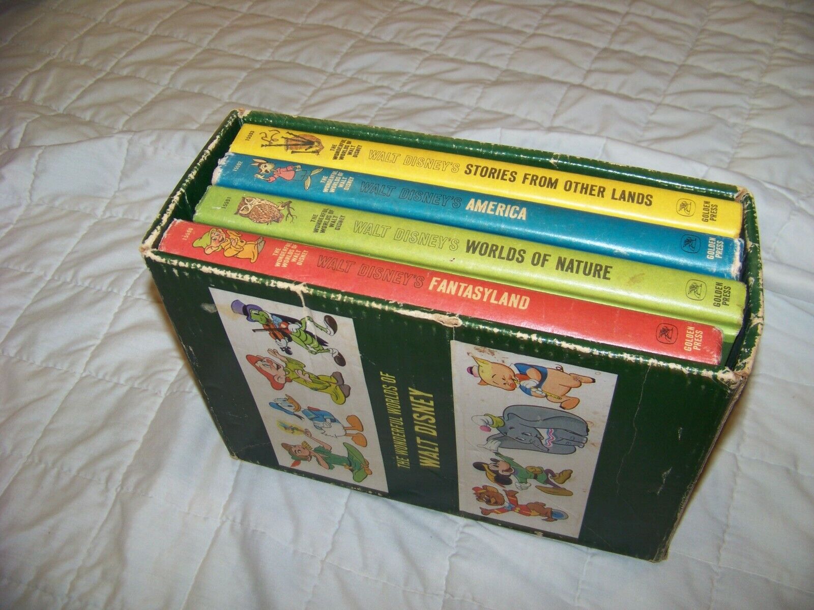 The Wonderful Worlds of Walt Disney 4 Book Set - Golden Press 1965