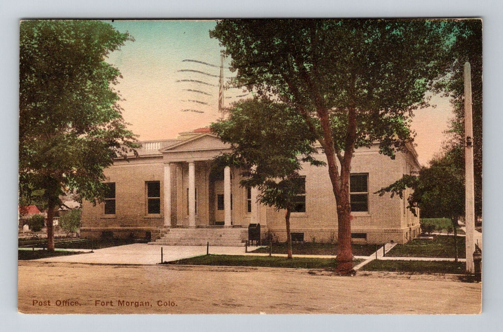 Fort Morgan CO-Colorado, United States Post Office, Vintage c1943 Postcard