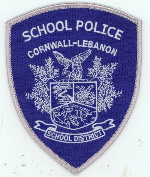 PENNSYLVANIA PA CORNWALL LEBANON SCHOOL DIST POLICE NICE SHOULDER PATCH SHERIFF