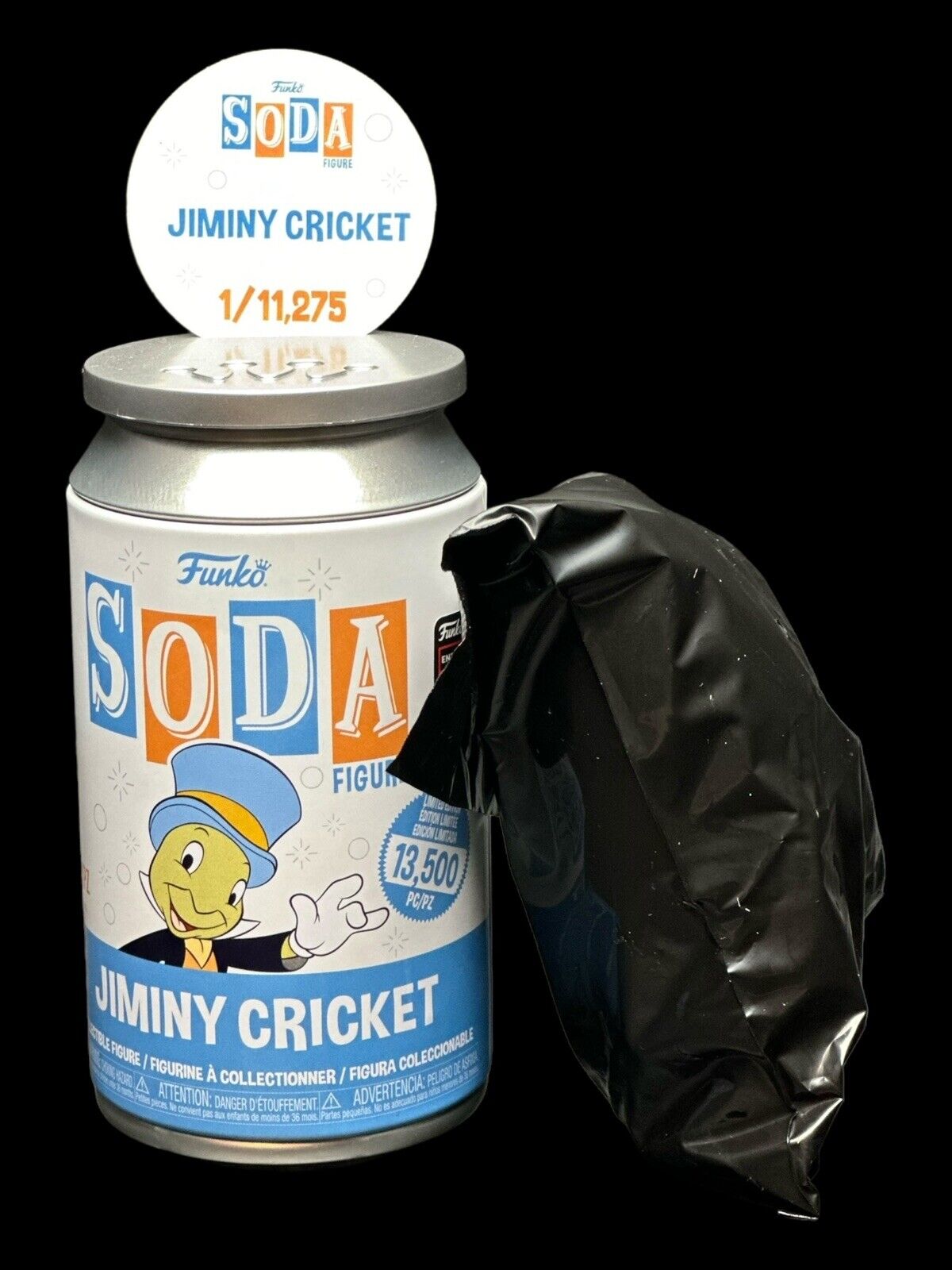 Funko Soda Jiminy Cricket - 2024 C2E2 Shared Sticker - Sealed In Bag 1/11,275