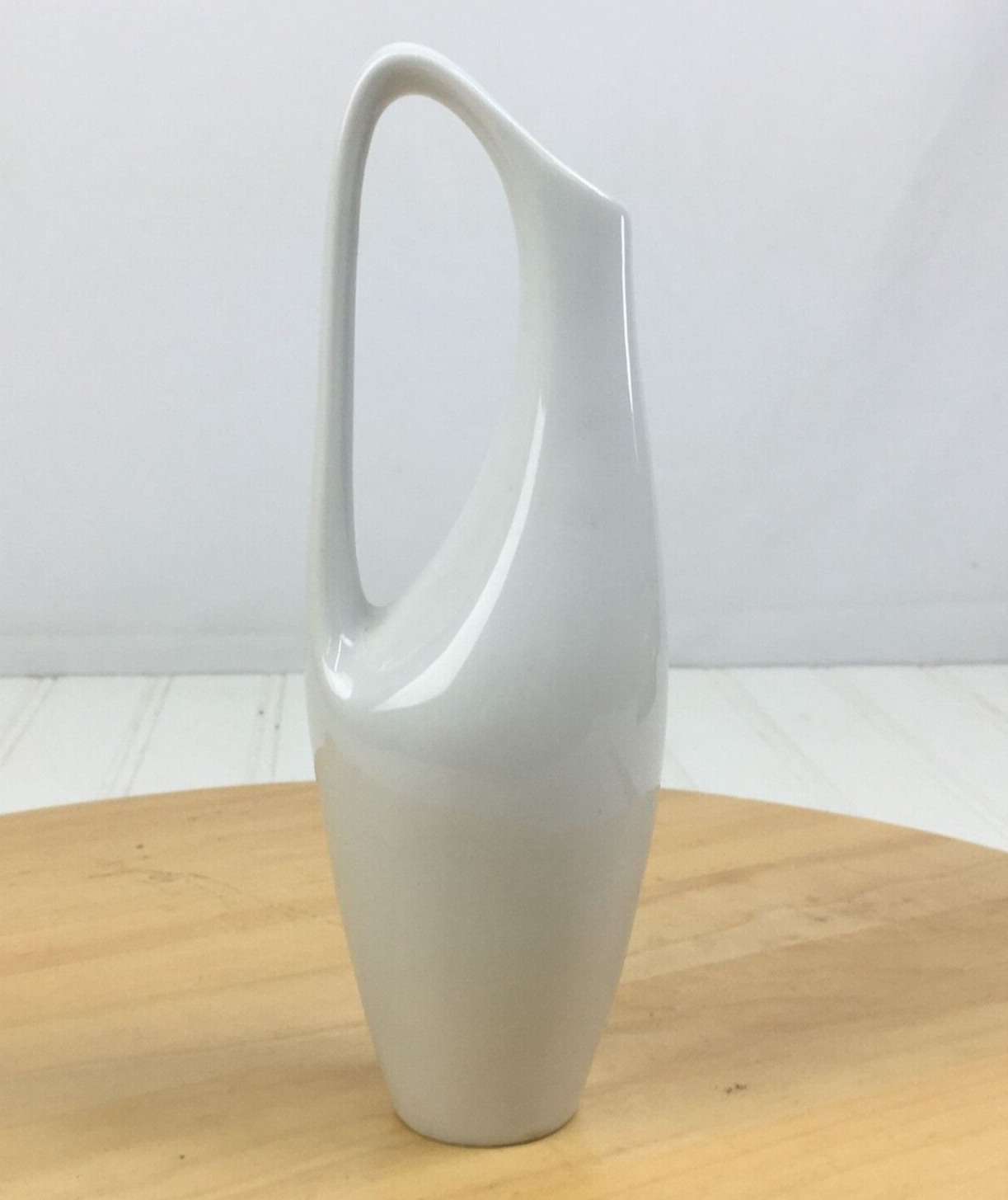 Vintage Rosenthal White Porcelain Bud Vase Made Germany Hans Wohlrab