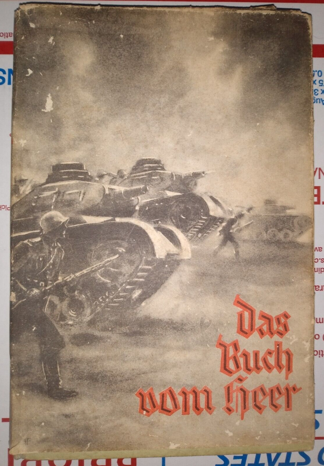 German World War Two Era Military Tank Antique Historical Hard Back Book