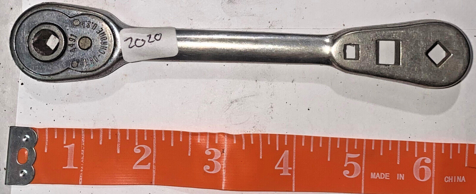 Vintage Duro-Chrome #4491 Refrigeration Ratcheting Wrench Made In USA *BNT2020*