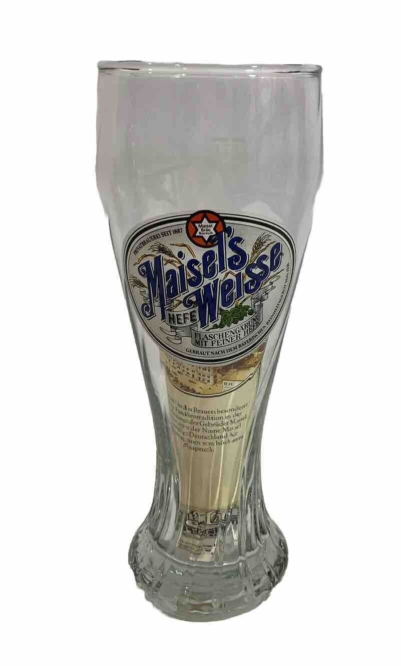 Maisel\'s Weisse German Wheat Beer Glass 0.5L /9” Tall  Maisels Weisse Paper  N-1