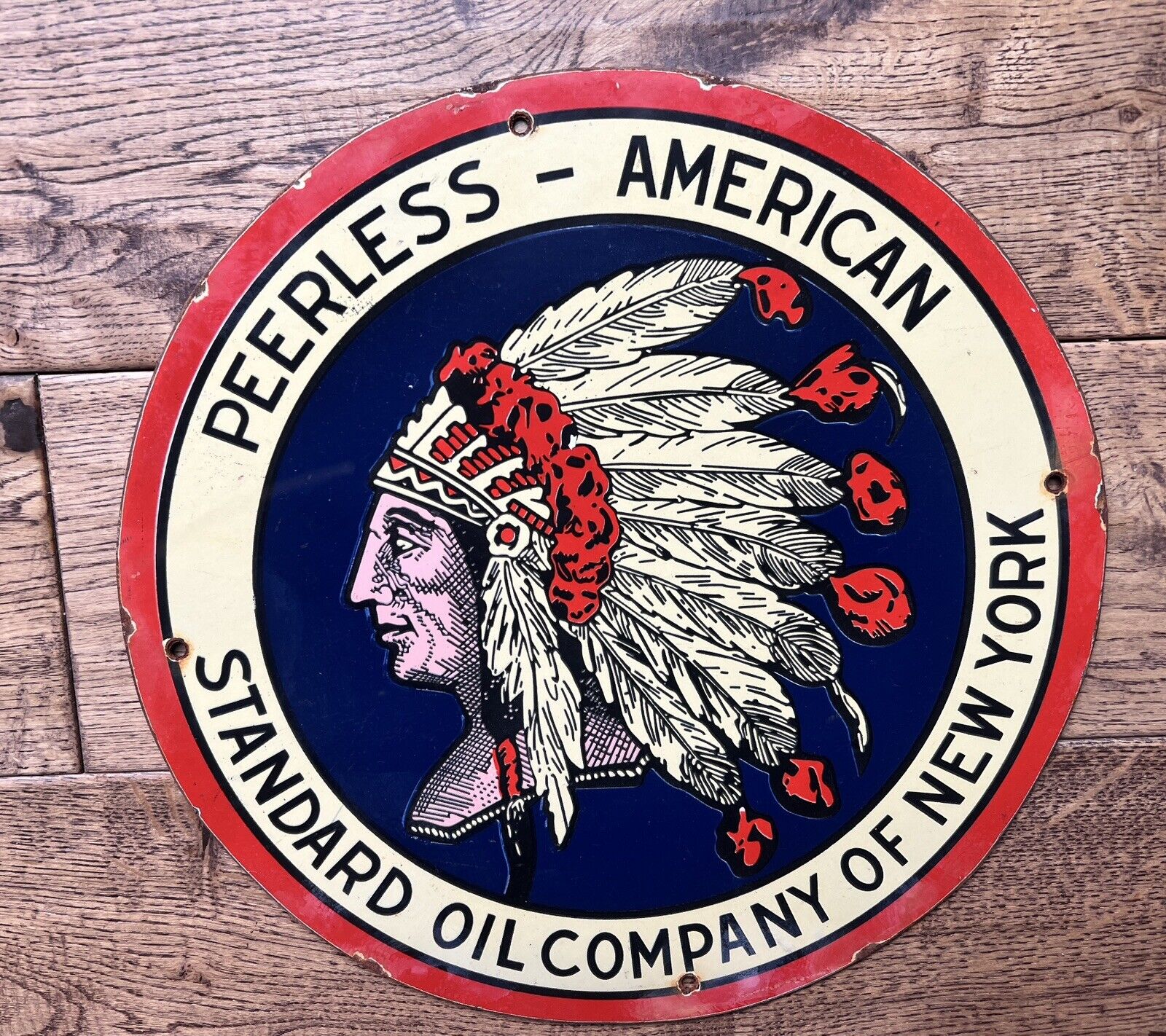 Standard Oil Co. 12” Gas & Oil Sign 