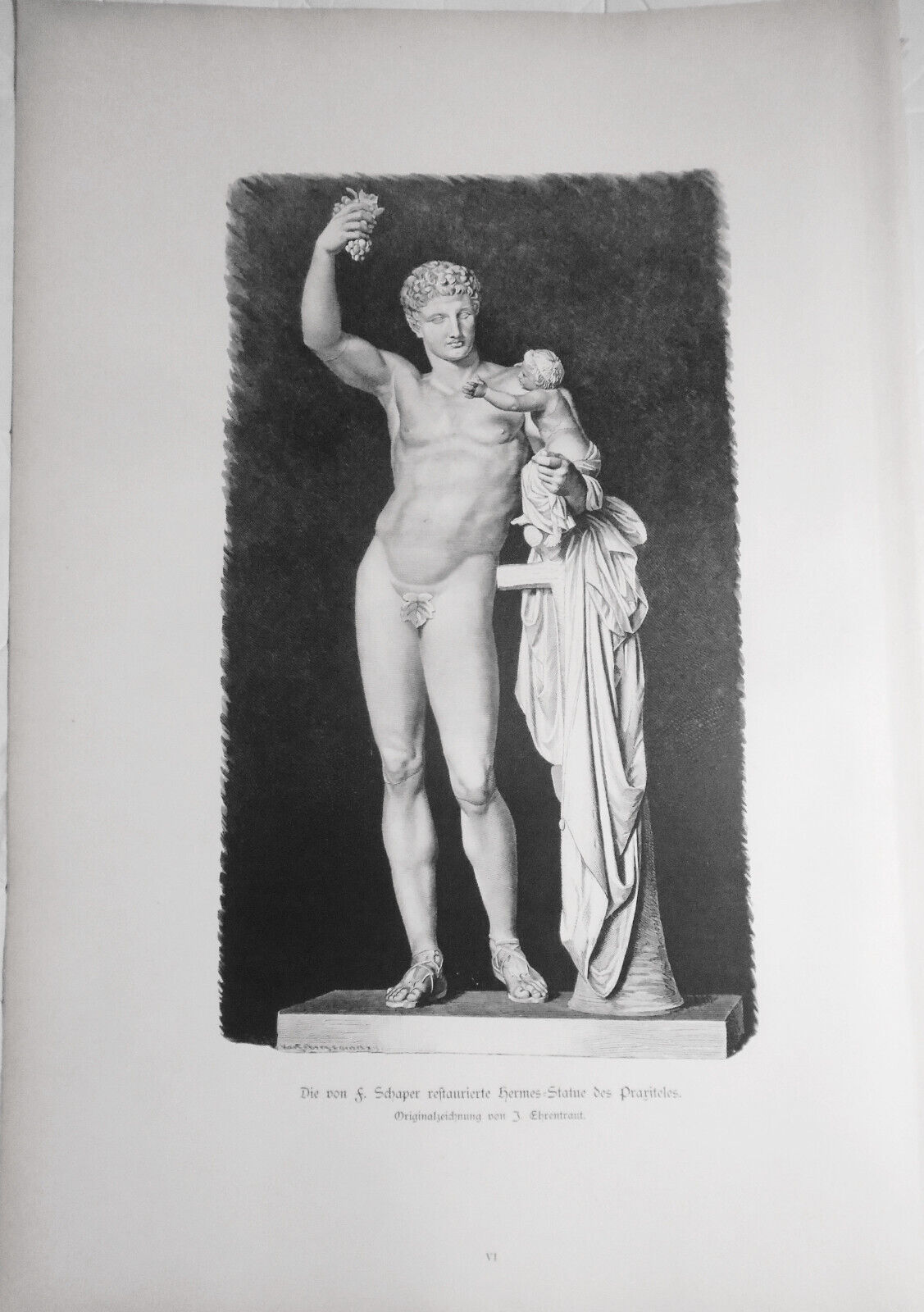 Die von F. Schaper Restaurierte Hermes-statue des Prariteles J. Ehrentraut 1884