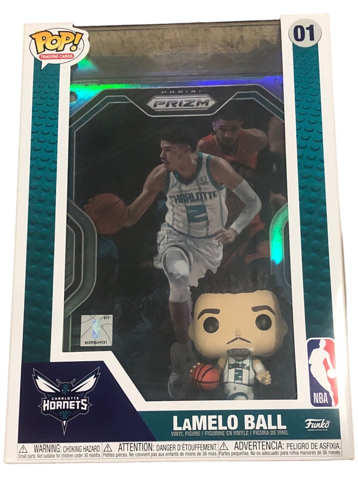 Lamelo Ball NBA Panini Prism Funko Pop Trading Card Mint Special Edition