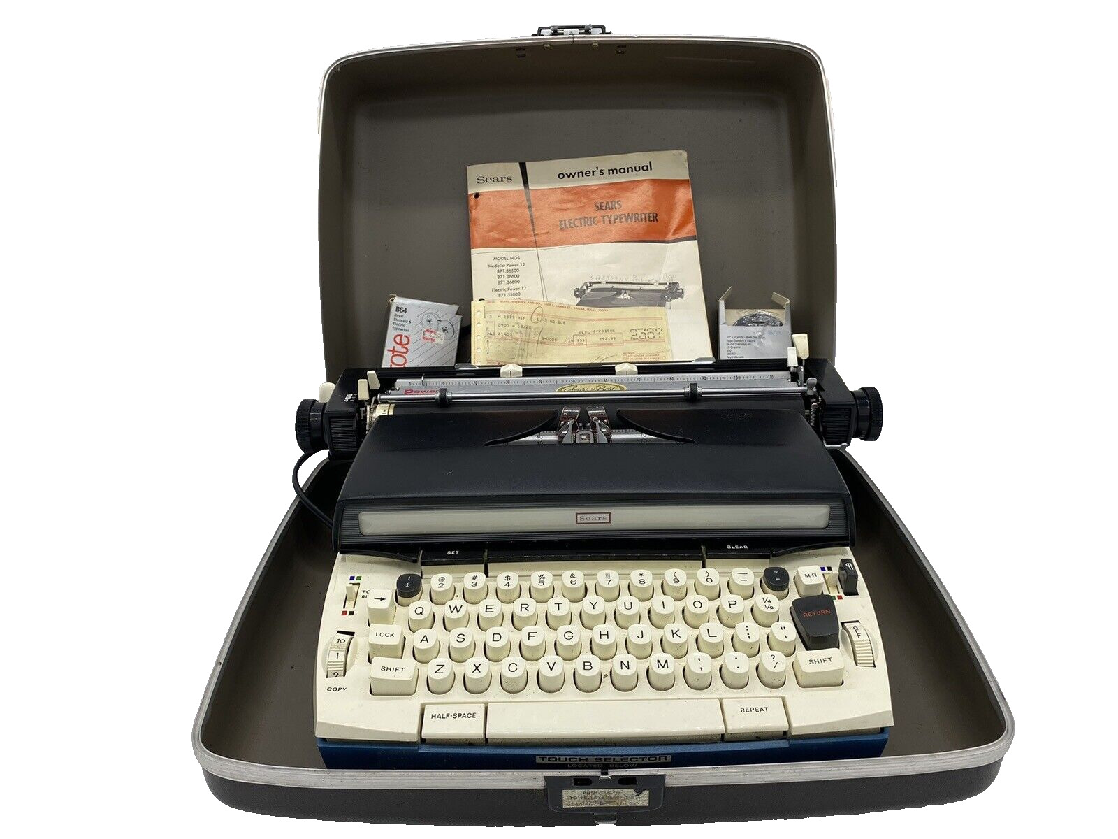 Vintage Sears Medalist Power 12 Electric Portable Typewriter W/  Hardcase 1972