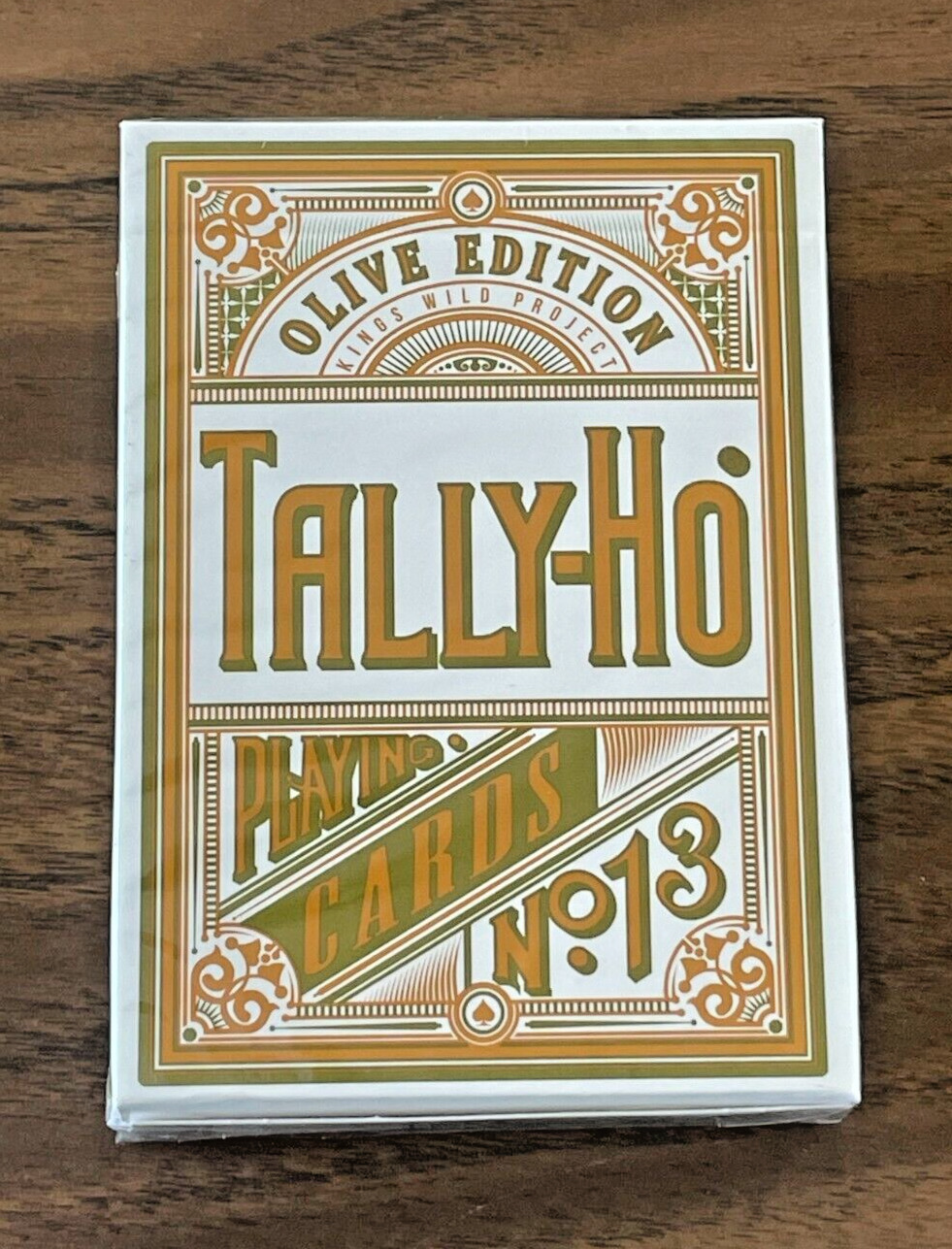 TALLY-HO #13 | OLIVE Edition Playing Cards | 2018 | KWP | Jackson Robinson {NEW}