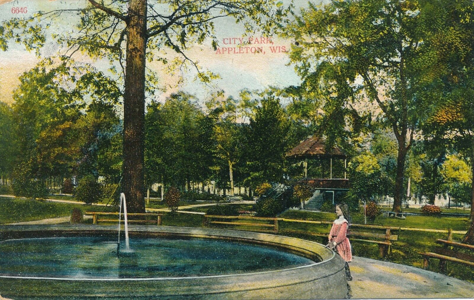 APPLETON WI – City Park - 1910