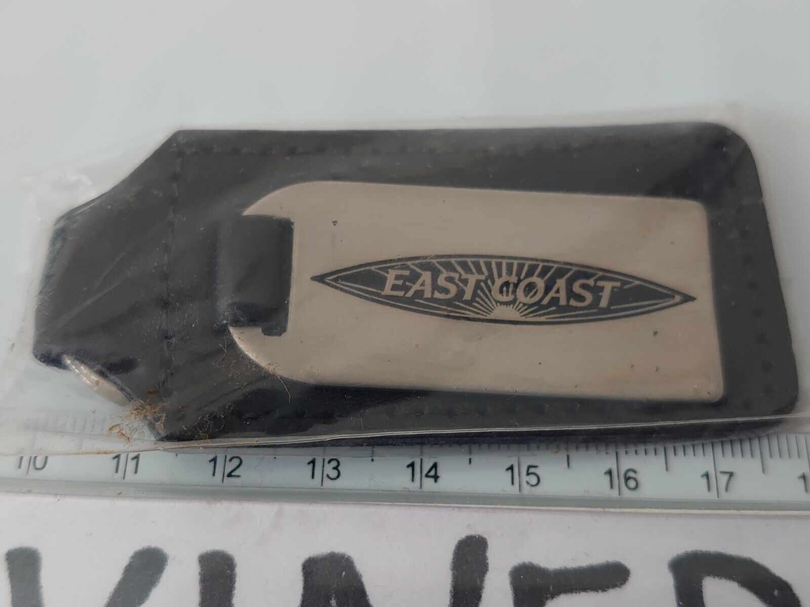BRITISH RAIL Leather KEYRING INTERCITY EAST COAST Vintage New Sealed badge plate