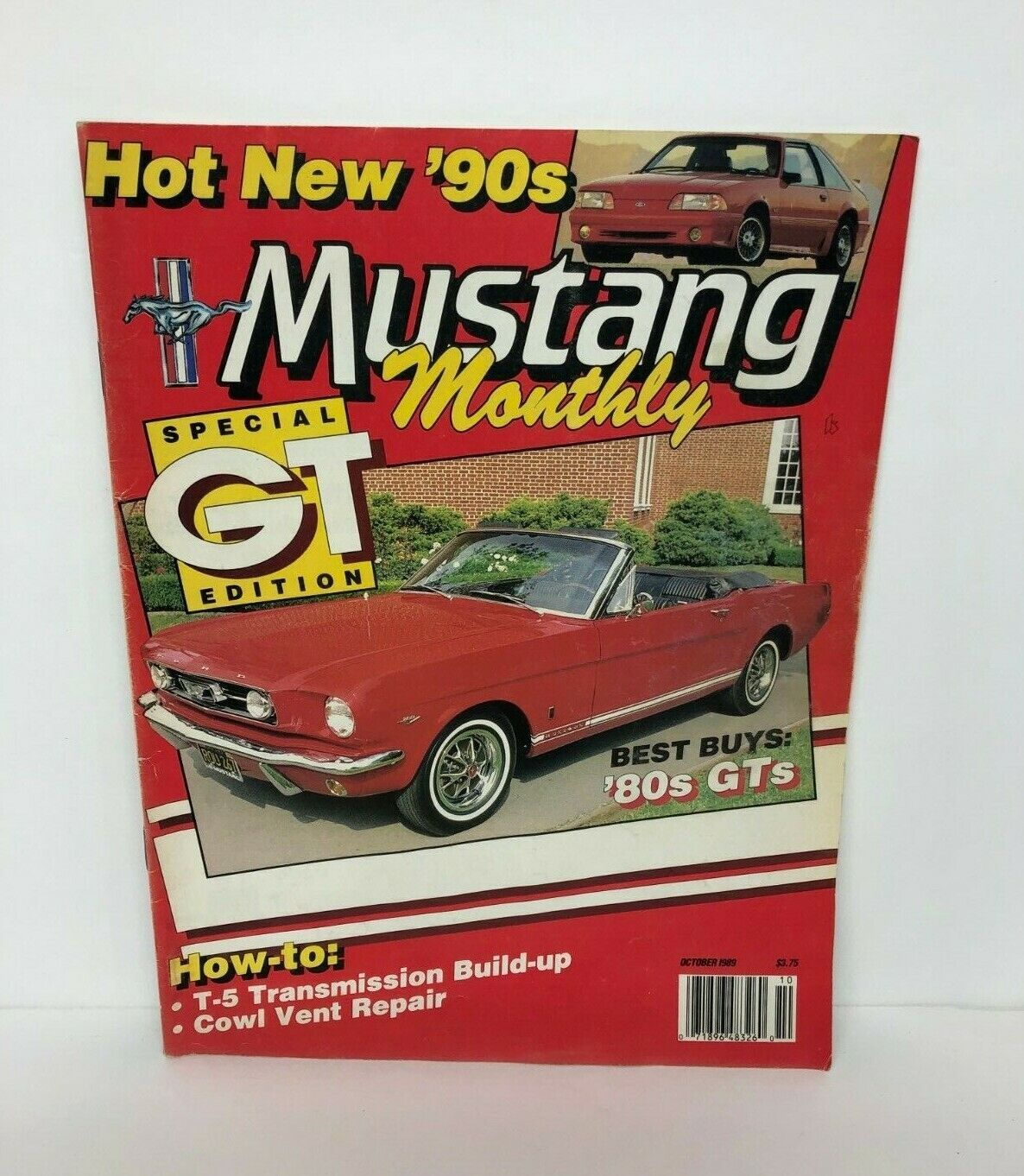 Vintage Mustang Monthly Magazine October 1989 - Special GT Edition 80\'s GTs