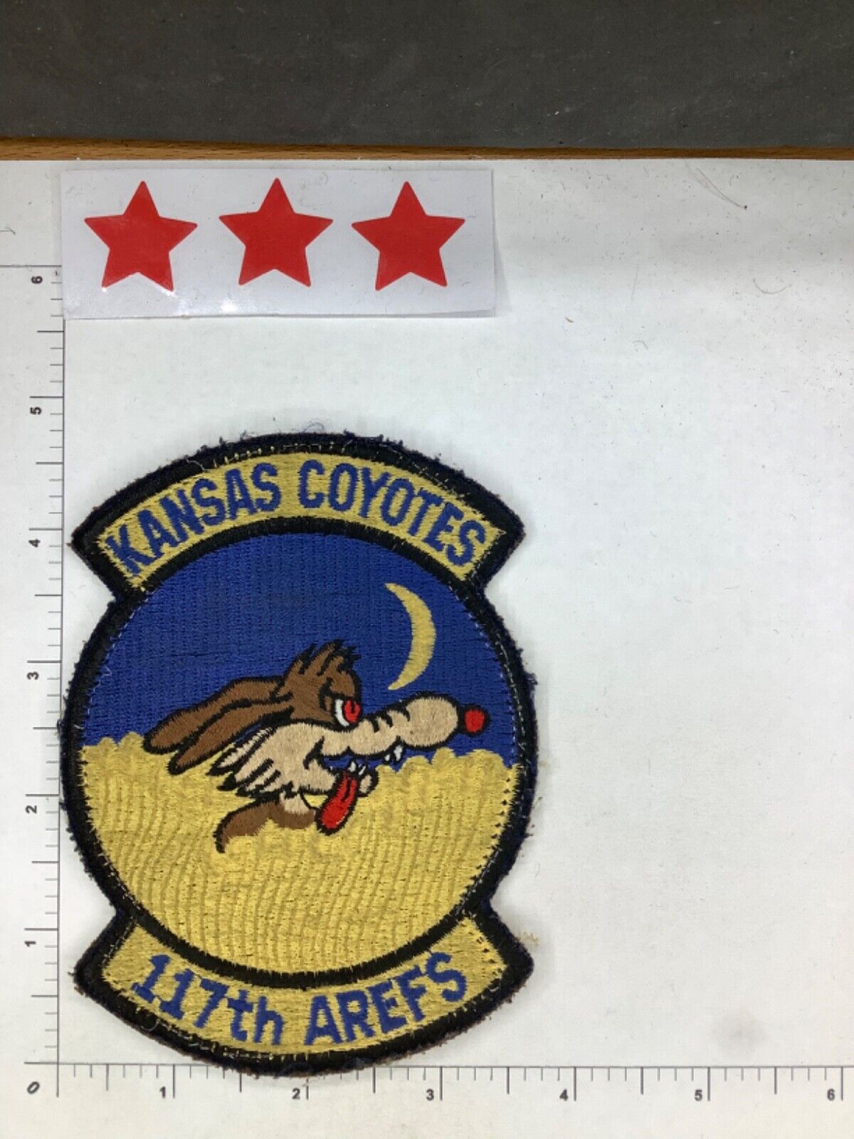 VINTAGE USAF 117th AREF KANSAS ANG COYOTES SQUADRON PATCH