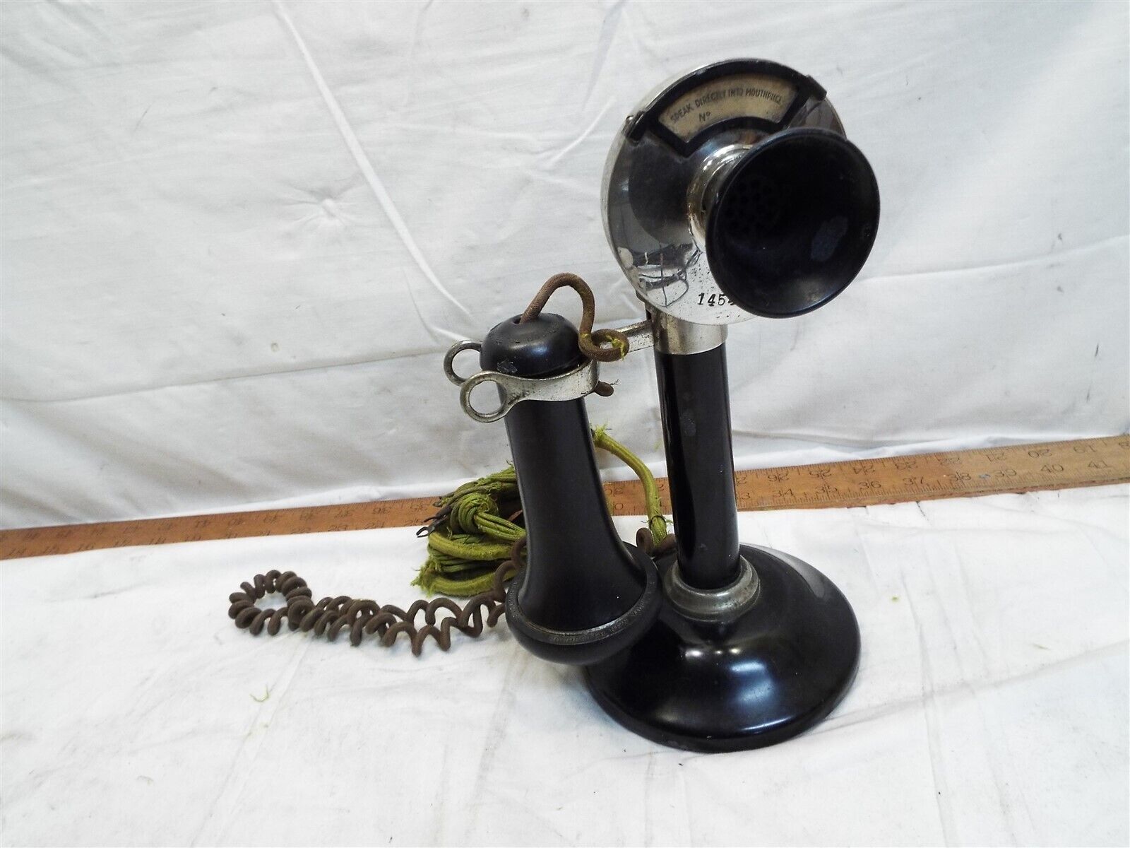 Antique Stromberg -Carlson Candlestick Telephone Candle Stick Phone