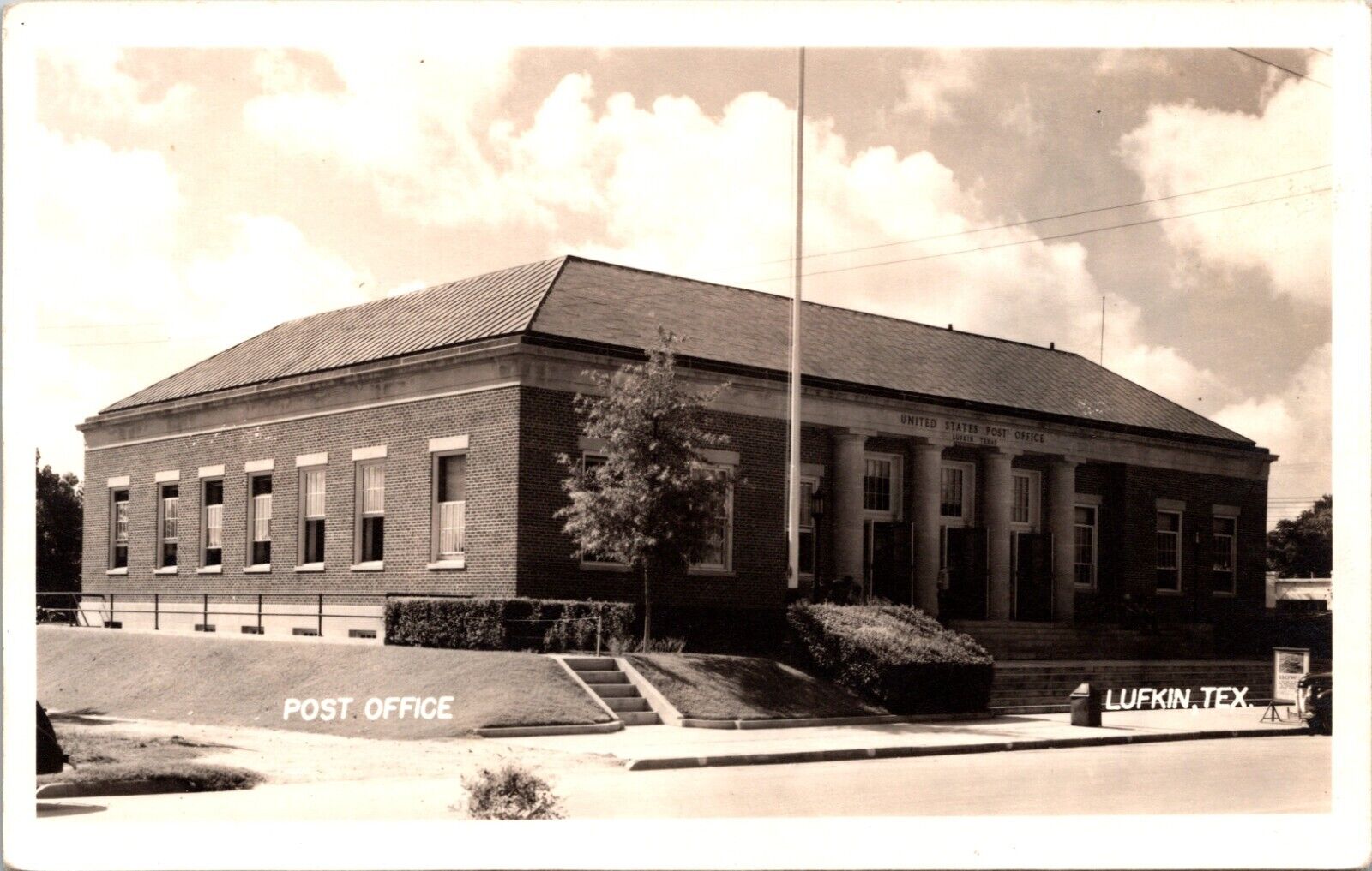 Post Office, Lufkin, Texas RPPC - Postcard