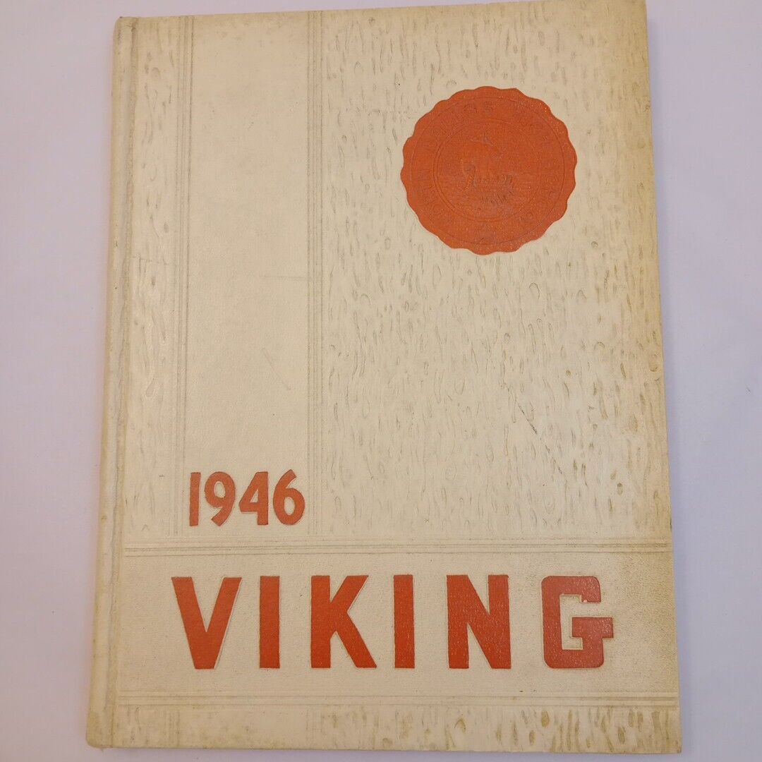 1946 North Dallas Texas High School Viking Annual Yearbook Signed By Students