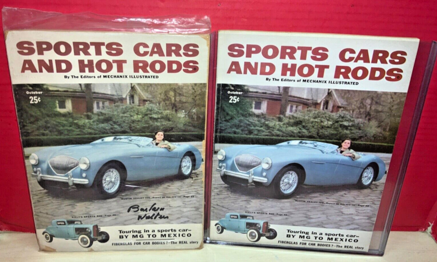 Sports Cars And Hot Rods By The Editors of MECHANIX ILLUSTRATED (Lot of 2)
