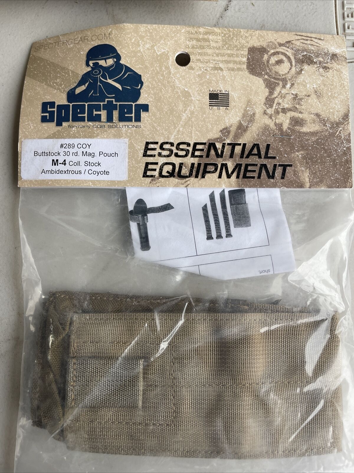 Specter Gear 30 rd Mag Pouch Coyote