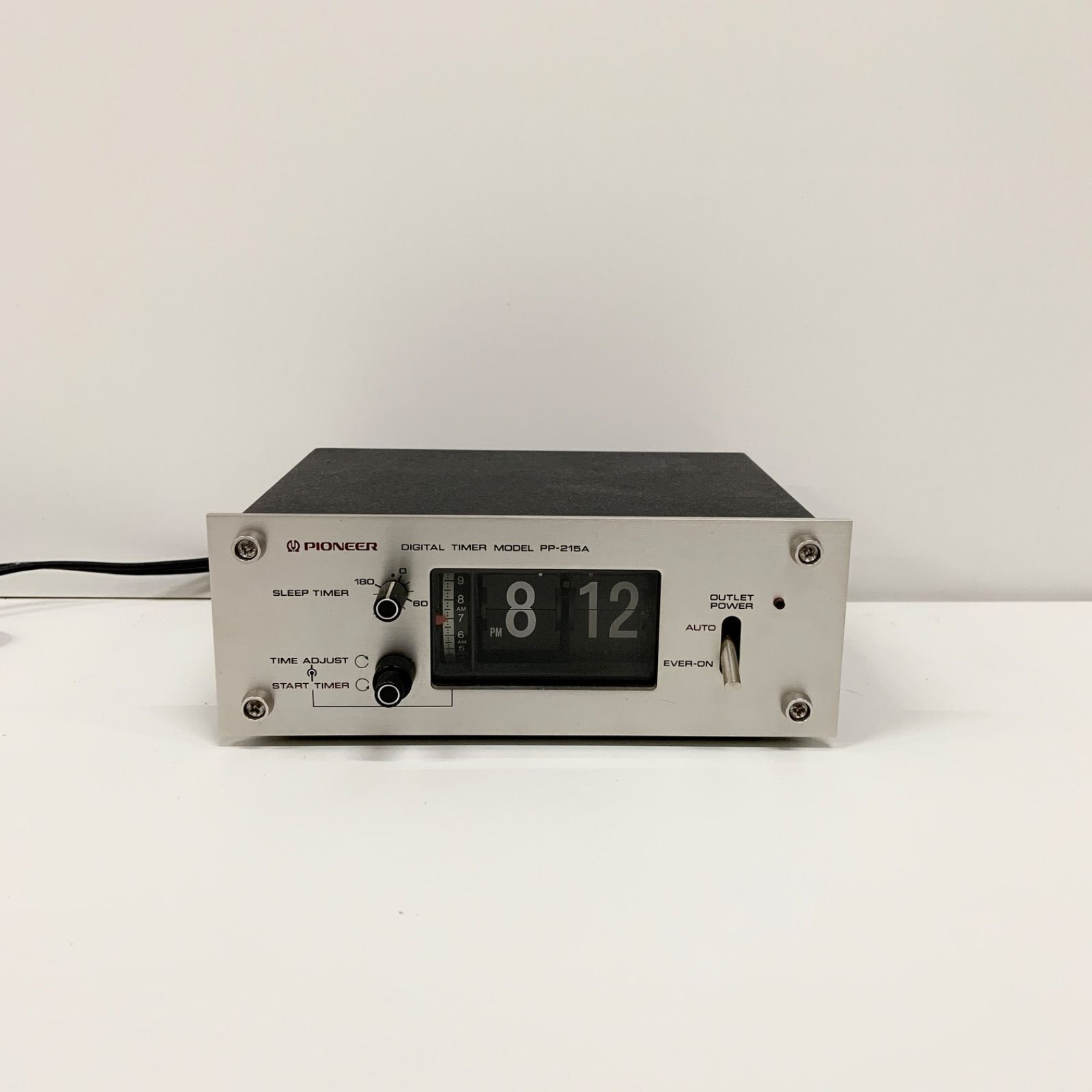 Pioneer PP-215A Digital Timer Model Alarm Flip Clock Vintage Audio Timer tested