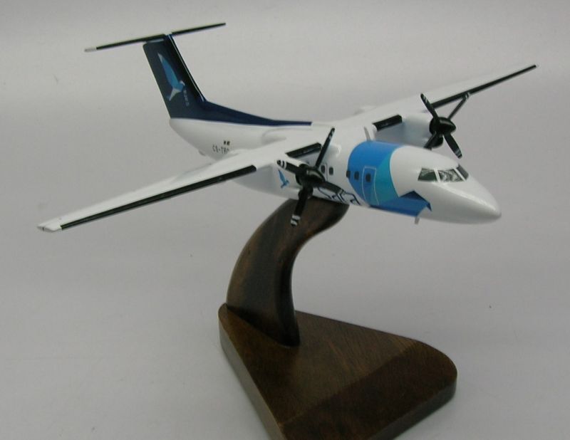 Dash-8 Q200 Sata Air Airplane Desktop Wood Model Regular New 