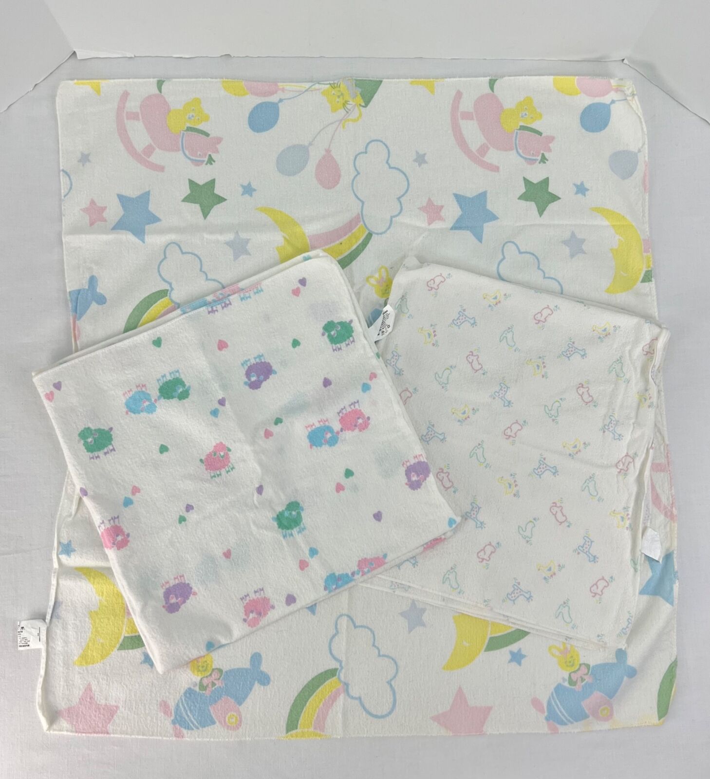 Vintage Sleepytime Esmond Baby Blanket Sheet Lot