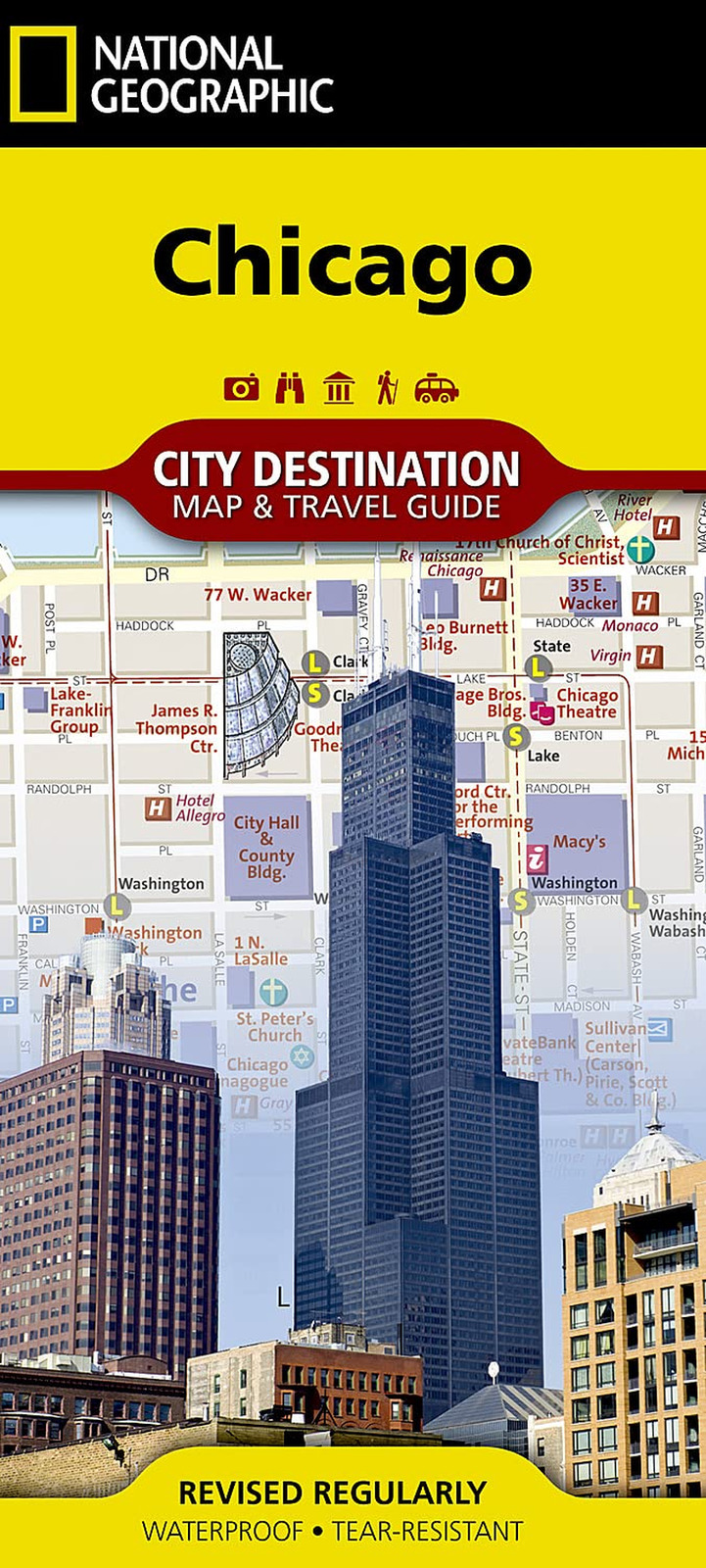 Chicago Map (National Geographic Destination City Map) - NEW