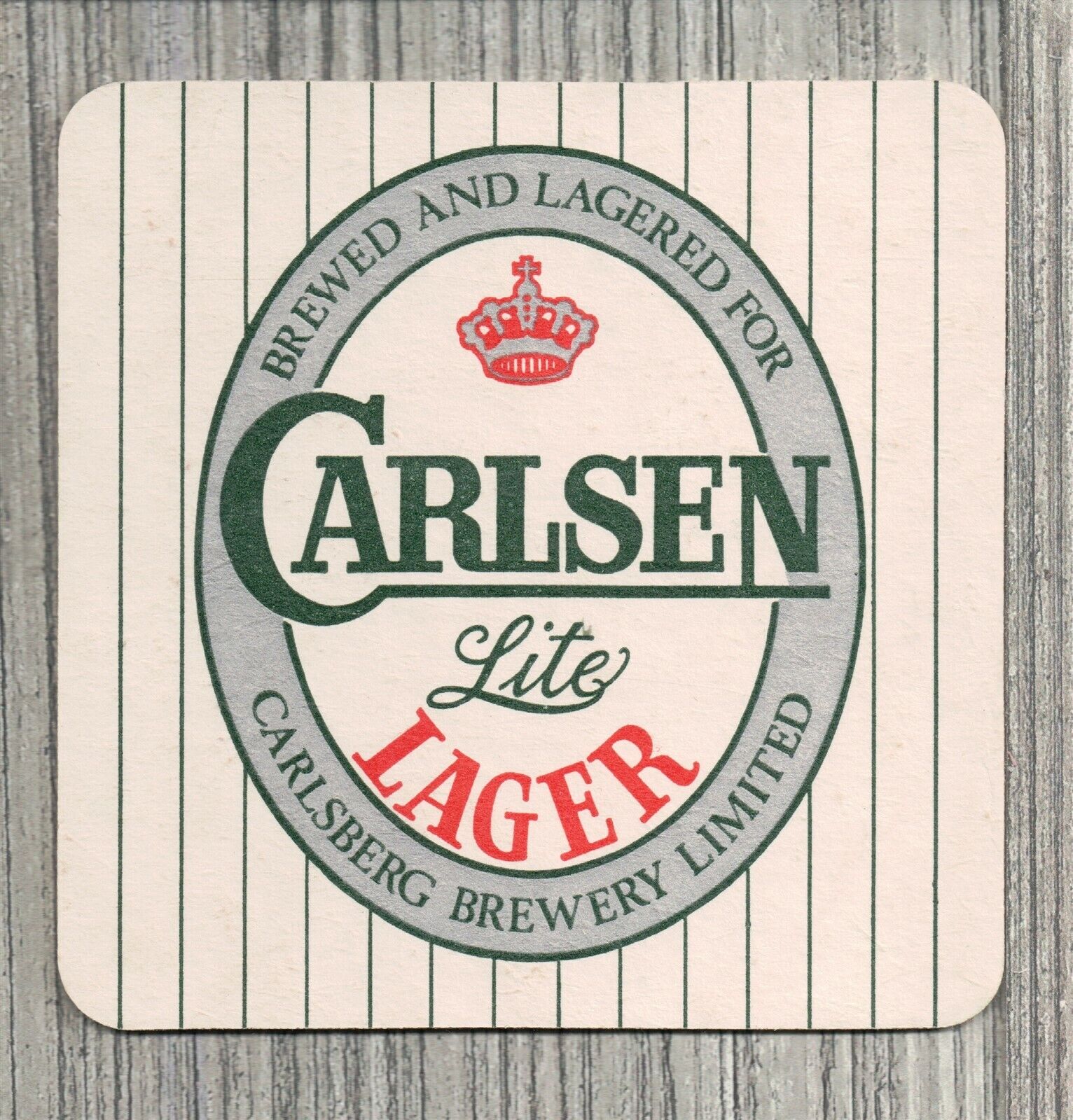 Carlsberg Brewery Beer Coaster-Carlsen Lite Lager-Denmark-2411