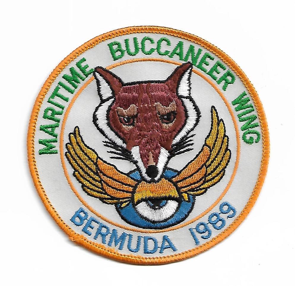 RAF 12 SQN MARITME BUCCANNER WING BERMUDA  1989 patch ROYAL AIR FORCE