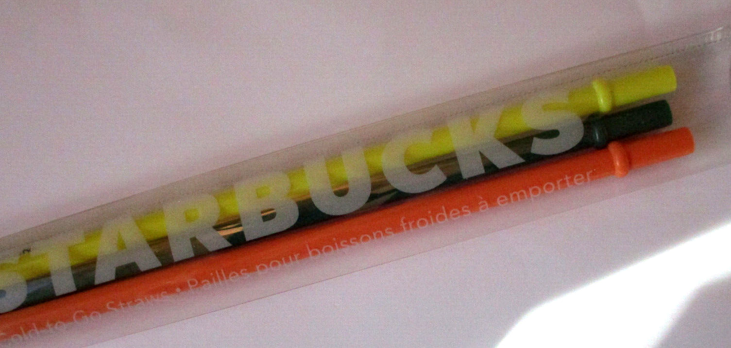 Authentic STARBUCKS \'Cold-To-Go Replacement Straws Grande NEW